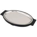 Alegacy Stainless Steel Oblong Platter Only, 10 5/8 x 7 1/4 inch.