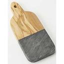American Metalcraft Olive Wood and Black Marble Serving Peel, 8 inch Length -- 24 per case.