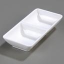 White Melamine Double Square Ramekin -- 24 per case