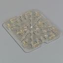 Amber Top Notch Polysulfone One-Half Size Drain Shelf12 3/4 x 10 3/8 inch -- 6 per case