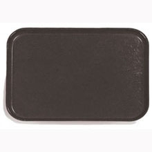 Black Glasteel Solid Color Rectangular Fiberglass Tray 12 x 16 inch -- 12 per case