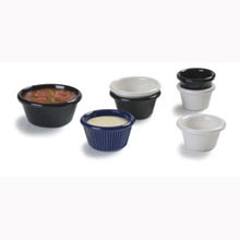 Black Stacking Design Smooth San Ramekin 2 Ounce -- 48 per case