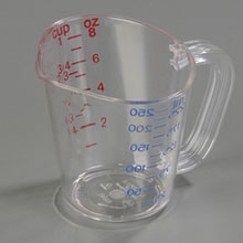 Cup Size Clear Polycarbonate Commercial Measuring Cup -- 12 per case