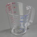 Pint Size Clear Polycarbonate Commercial Measuring Cup -- 6 per case