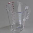 Half Gallon Size Clear Polycarbonate Commercial Measuring Cup -- 6 per case