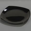 Black Melamine Square Upturn Plate 7.75 inch -- 48 per case