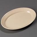 Tan Dallas Ware Oval Platter 12 x 8 1/2 inch -- 24 per case