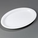 White Heavy-Duty Melamine Traditional Style Catering Platter 21 x 15 inch -- 6 per case