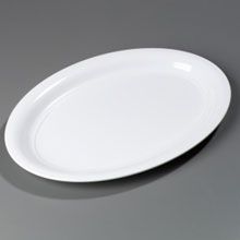 Carlisle White Heavy-duty Melamine Traditional Style Catering Platter 21 X 15 Inch -- 6 Per Case