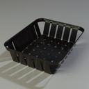 Black Stackable Munchie Basket 7 7/8 x 10 3/8 inch -- 12 per case