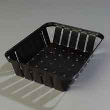 Black Stackable Munchie Basket 7 7/8 x 10 3/8 inch -- 12 per case