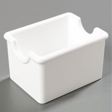 Carlisle White Standard Sugar Caddy Holds 20 Sugar Pockets -- 24 Per Case