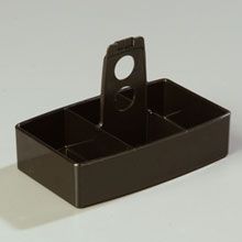 Carlisle Black Merchandiser Sugar Caddy Holds 50 Sugar Pockets -- 24 Per Case