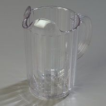Carlisle 32 Ounce Clear Polycarbonate Pitcher -- 6 Per Case