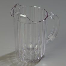 Carlisle 48 Ounce Clear Polycarbonate Pitcher -- 6 Per Case