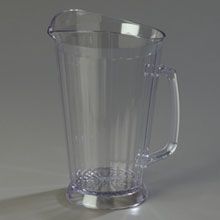 Carlisle 60 Ounce Crystalite Clear Polycarbonate Pitcher -- 6 Per Case