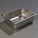 4 inch Depth DuraPan 18-8 Stainless Steel Light Gauge One Half Size Food Pan -- 6 per case