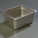 6 inch Depth DuraPan 18-8 Stainless Steel Light Gauge One Half Size Food Pan -- 6 per case