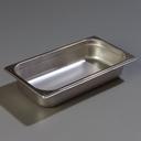 2.5 inch Depth DuraPan 18-8 Stainless Steel Light Gauge One Third Size Food Pan -- 6 per case