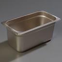 6 inch Depth DuraPan 18-8 Stainless Steel Light Gauge One Third Size Food Pan -- 6 per case