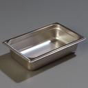 2.5 inch Depth DuraPan 18-8 Stainless Steel Light Gauge One Quarter Size Food Pan -- 6 per case