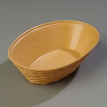 Carlisle Straw Oval Polypropylene Weavewear Basket 9 Inch -- 12 Per Case