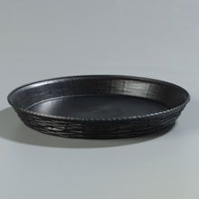 Carlisle Black Round Polypropylene Weavewear Basket 12 Inch -- 12 Per Case