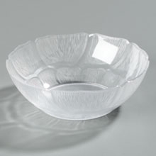Crystal Petal Mist Elegant Polycarbonate 18 Ounce Bowl 6 inch -- 36 per case