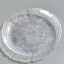 Clear Petal Mist Elegant Polycarbonate Plate 7 1/2 inch -- 36 per case