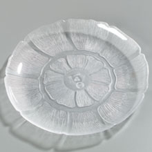 Crystal Petal Mist Elegant Clear Polycarbonate Plate 9 inch -- 36 per case