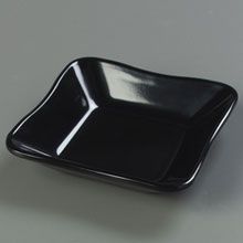 Carlisle Black Scalloped Deliware Square Dish-inset 1/3 Inch -- 48 Per Case