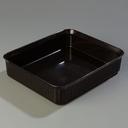 Black Deliware Polypropylene 10 Pound Rectangular Crock 12 1/2 x 10 1/4 inch -- 6 per case