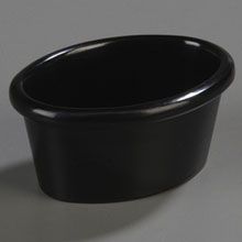 Carlisle Black Oval Melanine Ramekin -- 48 Per Case