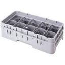 Soft Gray Cambro 10 Compartment Half Size Half Drop Extender Only, 19 3/4 x 9 7/8 x 2 inch -- 12 per case.