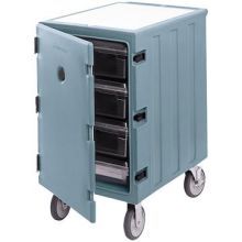 Cambro Camcarts Coffee Beige Low Profile Non Electric Insulated Single Compartment Food Transport Cart With Security Package For Food Storage Box, 32 X 21 1/2 X 37 1/2 Inch