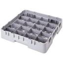Cambro Camrack Soft Gray Half Size 20 Compartment Cup Rack, 19 3/4 x 9 7/8 x 4 inch -- 6 per case.