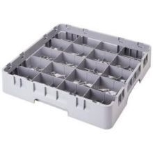 Cambro Camrack Soft Gray Half Size 20 Compartment Cup Rack, 19 3/4 x 9 7/8 x 4 inch -- 6 per case.