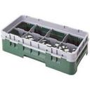 Camrack Half Size 8 Compartment Glass Rack, Brown, 19 3/4 x 10 x 5 5/8 inch -- 5 per case.