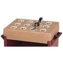 Cambro Cutlery Rack Only, Dark Brown, 33 x 22 3/4 x 9 inch.