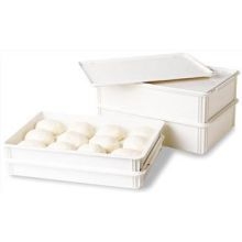 Cambro Polypropylene White Pizza Dough Box, 18 x 26 x 3 inch -- 6 per case.