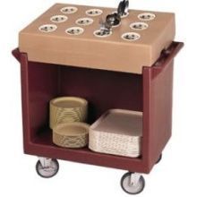 Cambro Dark Brown Cart For Tray And Dish Cart, 38 1/8 X 22 1/4 X 34 1/4 Inch