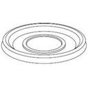 Dinex Generic Healthcare Translucent Lid Only Fits Cambro Style 8 Ounce Newport Tumbler -- 1500 per case.