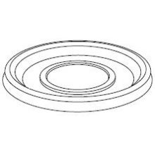 Dinex Generic Healthcare Translucent Lid Only Fits Cambro Style 8 Ounce Newport Tumbler -- 1500 per case.