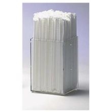 Dispense Rite Clear Acrylic Modular Straw Holder, 6 x 4 x 4 inch -- 3 per case.
