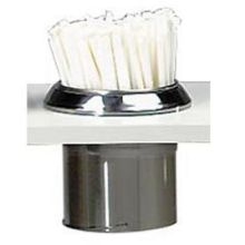 Dispense Rite Stainless Built-in Straw Holder, 5 1/2 x 6 inch -- 2 per case.