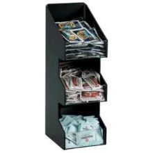 Dispense Rite VCO Black Polystyrene Countertop Organizer, 16 x 5 1/4 x 6 5/8 inch -- 2 per case.