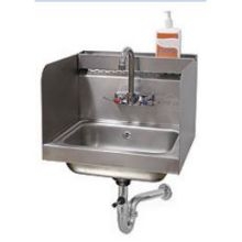 Advance Tabco Stainless Steel Hand Sink with Side Splash, 10 x 14 x 5 inch.