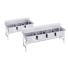 Advance Tabco Standard 930 Series 304 Stainless Steel 3 Compartment Regaline Sink, 20 x 20 inch Bowl.