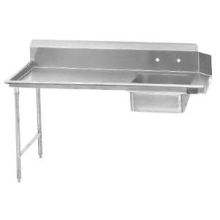 Advance Tabco Spec Line S30 Series 304 Top Stainless Steel Soil Straight Dishtable Left Drainboard, 9 Feet.