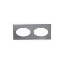 Nemco Food Equipment Two Hole Adapter Plate Only  for One 7 Quart and One 11 Quart Inset.